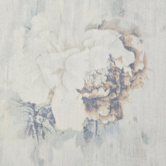 Chico's Ivory Floral The Platinum Jeggings Retro Look Stretch Grandmacore - Picture 6 of 10